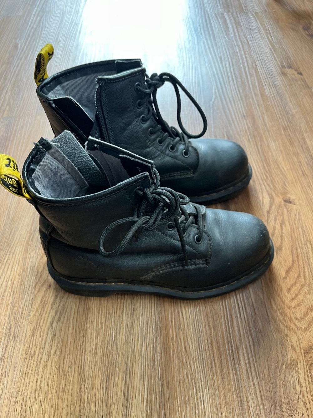 Dr. Martens, Women's Maple Zip Steel Toe Light Industry Boots